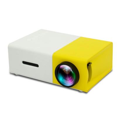 Videoprojecteur LED Portable Mini Home Theater Avec T&eacute;l&eacute;commande 400 Lumens Jaune YONIS