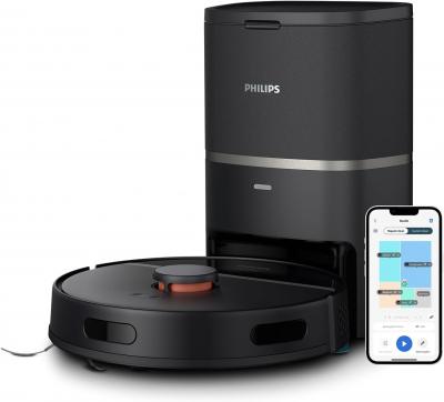 PHILIPS Aspirateur robot laveur 5000 Pa autonomie 180 min noir - Neuf