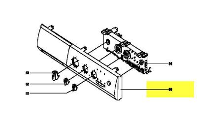 VEDETTE Bandeau de commande pour lave linge  - 99x0404