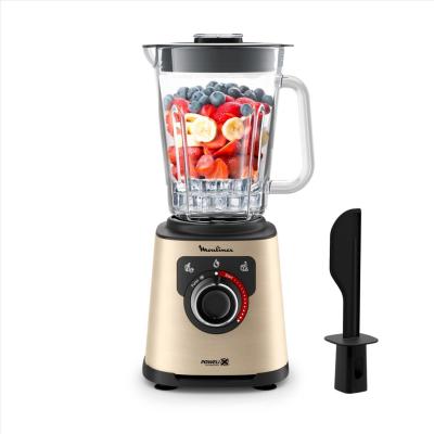 MOULINEX Blender &eacute;lectrique 1,5 L 1200 W Noir/Or avec nettoyage auto - Neuf