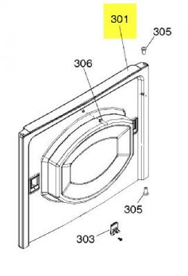 ARISTON  Group - porte blanc pour seche linge  - C00113846