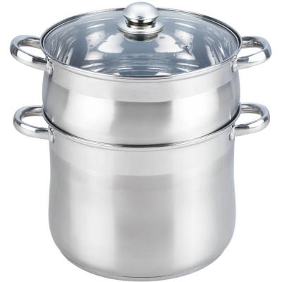 ESSENTIEL B Couscoussier ESSENTIELB Vapeur Inox diam 26 cm + couvercle verre