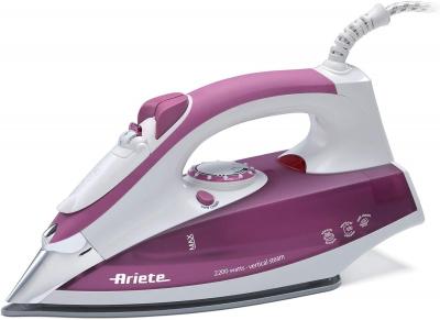 ARIETE Fer &agrave; vapeur 2200 W avec semelle inox Violet Blanc