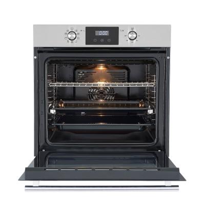 LINARIE Four encastrable &eacute;mail lisse LABO73MX2 73 litres Multifonctions 2 plats couleur verre noir-Inox