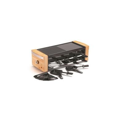 KITCHEN CHEF Appareil &agrave; raclette 8 personnes 1200w kc.woodlux8