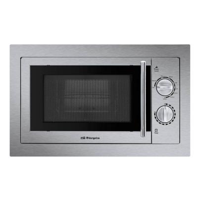 ORBEGOZO Micro-Onde + Gril MIG2033 D&eacute;cong&eacute;lation Minuteur 20L 800W Acier Inoxydable Gris