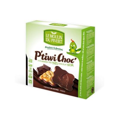 LE MOULIN DU PIVERT Moulin Pivert P&rsquo;Tiwi Choc au Chocolat Noir BIO 125 g