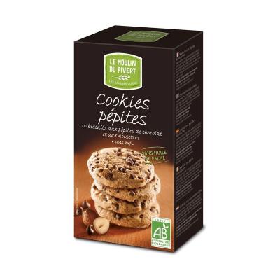 LE MOULIN DU PIVERT Cookies p&eacute;pites BIO,  (175 g)