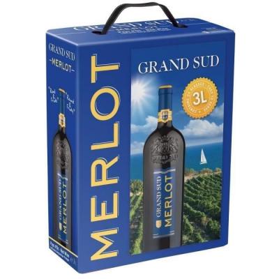  Grand Sud Merlot - Vin Rouge Du Pays Doc