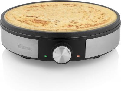 TRISTAR Cr&ecirc;pi&egrave;re &eacute;lectrique  inox 1200 W