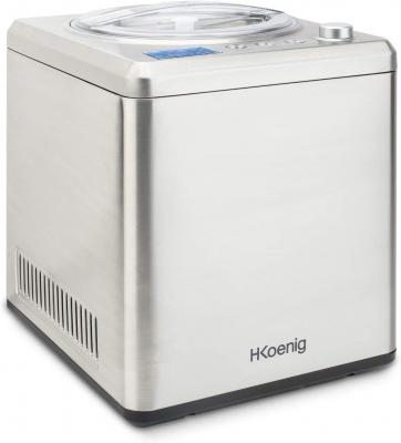 H.KOENIG Sorbeti&egrave;re Turbine &Agrave; Glace Professionnelle De 2l 180w Gris Noir
