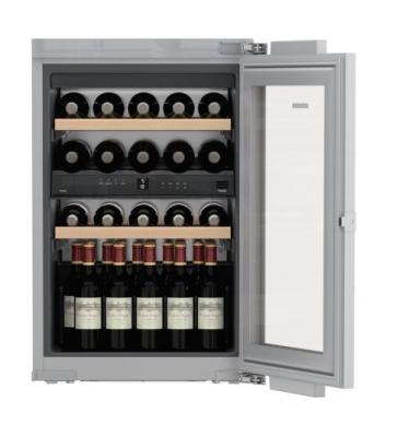 LIEBHERR  ewtdf 1653 int&eacute;gr&eacute; Frigo de vin Gris 30bottle (s) a &ndash; Refroidisseur de vin (int&eacute;gr&eacute;, gris, gris, 4 &eacute;tag&egrave;res, 1 Door (s), blanc) 