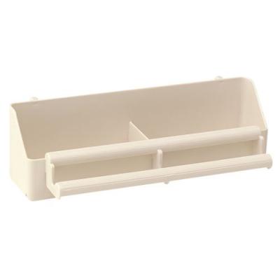 FERPLAST Mangeoire oiseaux -  - FPI 4514 - Grand mod&egrave;le - Beige - 21 x 8.5 x 6.5 cm