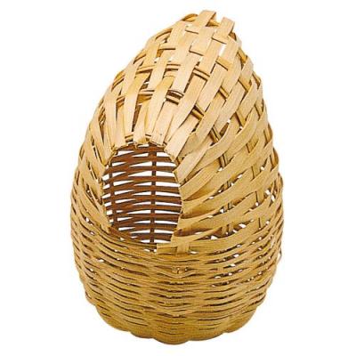 FERPLAST Nid doiseaux exotique en osier -  - Diam. 10.6 cm - Marron