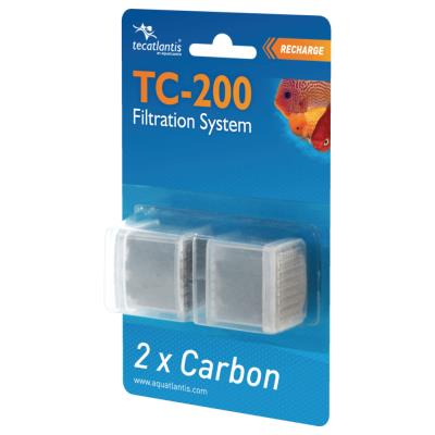AQUATLANTIS  - Lot de 2 Recharges Charbon pour filtre TC 200 