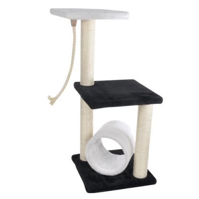 L3C Arbre &Agrave; Chat Avec Tunnel Et 2 Plates-Formes H 85 X L 35 X L 35 Cm