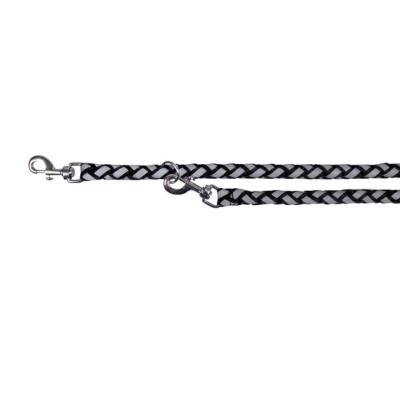 TRIXIE Laisse r&eacute;fl&eacute;chissante noire Cavo pour chien 200 cm x 12 mm