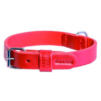 MARTIN SELLIER Collier pour chien en cuir bicolore  499