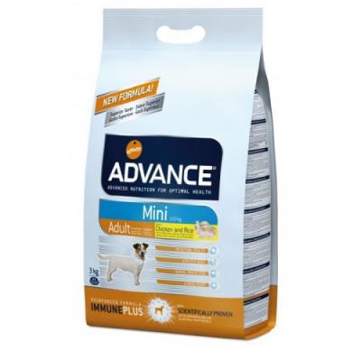 ADVANCE  Mini Adult au poulet et riz pour chien 2 x 7,5 kg