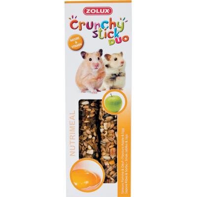 ZOLUX  Crunchy Stick Friandise pour Hamster Pomme/Oeuf 115 g