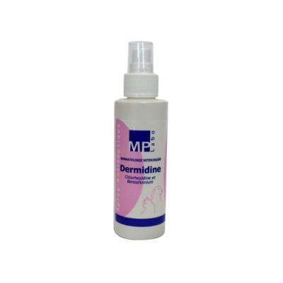 DERMIDINE  soins cutan&eacute;s antiseptique pour chiens spray 125 ml