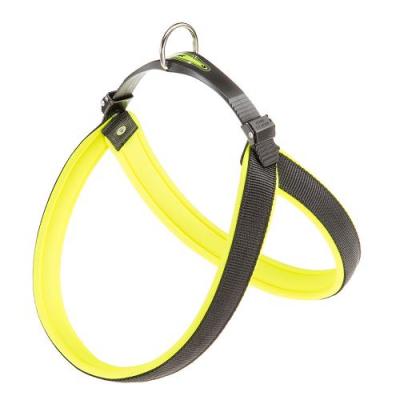 FERPLAST  Agila Fluo 6 Harnais Chien A=b 57 X 65 cm 25 mm Jaune