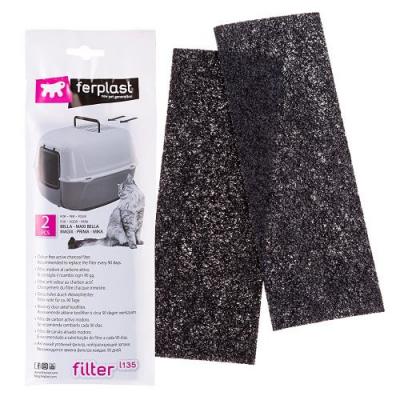 FERPLAST   L135 Filtre pour Maison de Toilette (x2 filtres)