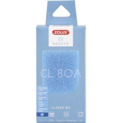 ZOLUX Blue foam classic 80 x2 aqya 