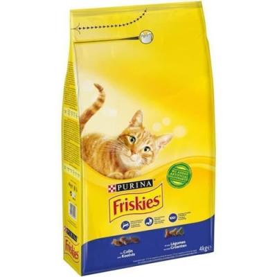 FRISKIES Croquettes Pour Chat Au Colin/l&eacute;gumes Purina  - Le Sac De 4 Kg