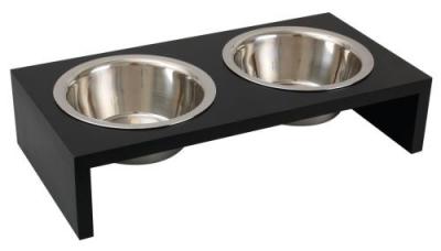 FLAMINGO  Bol D'alimentation Double Kobushi Anthracite 2x380 Ml 1031111