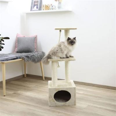 KERBL  Arbre &agrave; gratter Platin Pro 37x37x109cm - Beige - Pour chat
