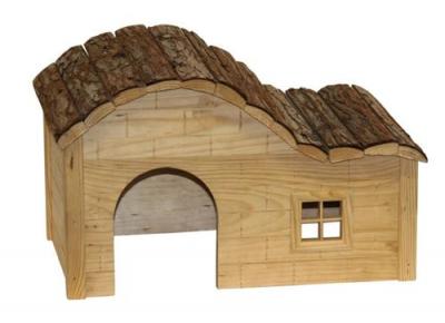 KERBL  - Maison pour rongeurs avec toit galb&eacute; Nature 30x20x20cm