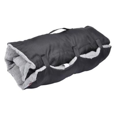L3C Matelas de voyage - 80x50 cm - Noir et gris - Pour chien