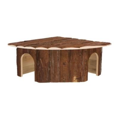 TRIXIE  Jesper 62044 Abri d'angle 2 Sorties en Bois d'&eacute;corce 1328,9 g