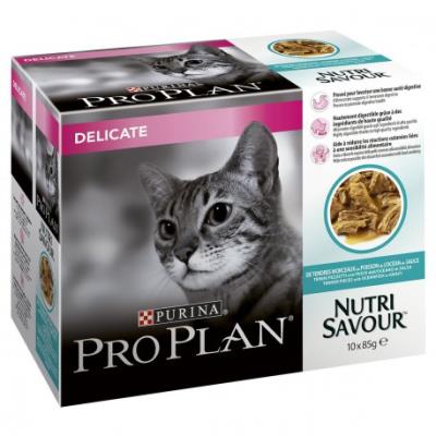 PRO PLAN  nutri savour - delicate au poisson - 24 sachets 