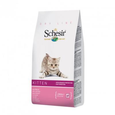 SCHESIR  Cat Kitten Poulet Nourriture s&egrave;che pour Chaton Sac de 1,5 kg
