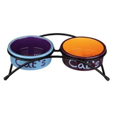 TRIXIE Set Comed C&eacute;ramiques Imprsos 2x300 ml 