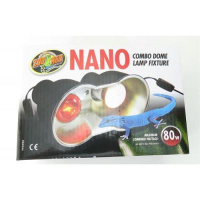 ZOO MED Zoomed - Double D&ocirc;me Support de Lampe FL-36E pour Terrarium Nano