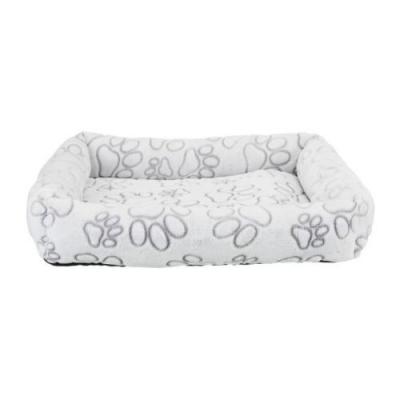 TRIXIE Lit gigogne rectangulaire gris pour chiens 75x65 cm 