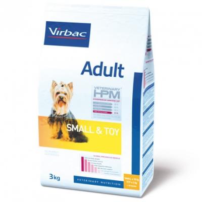 VIRBAC CROQUETTES Chien Veterinary HPM Dog Adult Small & Toys - 
