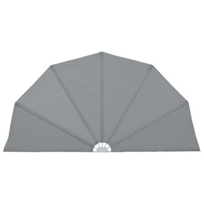 Auvent lat&eacute;ral pliable de terrasse Gris 200 cm vidaXL - Gris