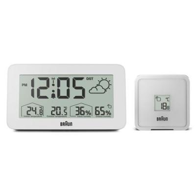  Braun - BC13 Station m&eacute;t&eacute;o avec temp&eacute;rature int/ext - Blanc 
