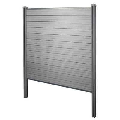 MENDLER Brise-vue en WPC Sarthe, poteaux en WPC &eacute;l&eacute;ment de base, 195cm gris