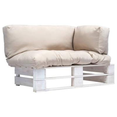 VIDAXL  canap&eacute; de jardin palette avec coussins sable pin&egrave;de 277380