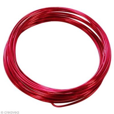 VAESSEN CREATIVE Fil aluminium 1,5 mm - Rouge - 5 m 
