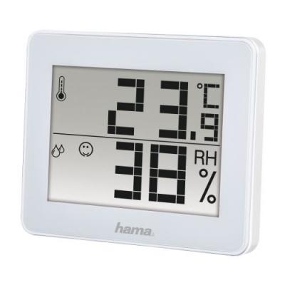 HAMA  Thermom&egrave;tre/hygrom&egrave;tre TH-130, blanc