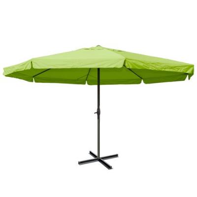 MENDLER Parasol aluminium Meran Pro &oslash; 5m avec volant vert