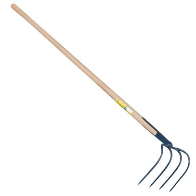 OUTILS PERRIN Croc &agrave; fumier &agrave; soie 4 dents 21cm emmanch&eacute; 135 - 