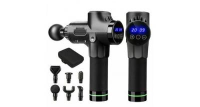 GENERIQUE Pistolet de massage 30 vitesses masseur &agrave; percussion musculaire fascia gun pistolet relaxant avec 6 t&ecirc;tes 