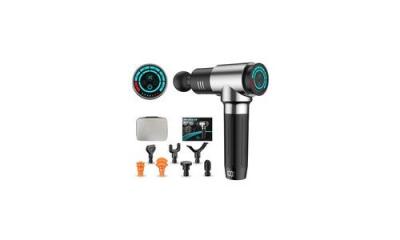 YOKULI Pistolet de massage &agrave; haute fr&eacute;quence avec led, pour soulagement de la douleur, corporel 